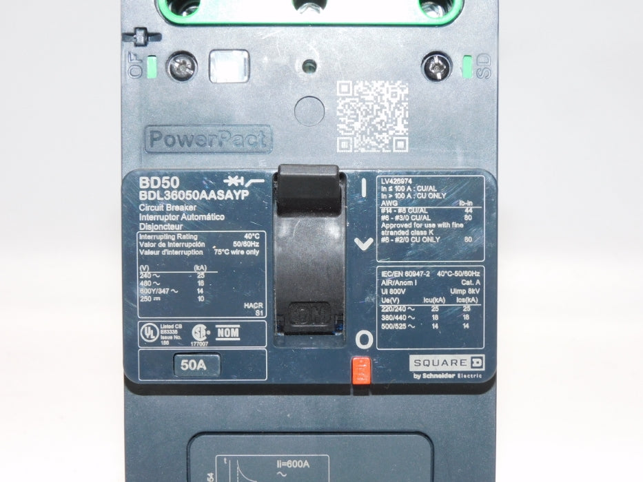 SQUARE D BDL36050AASAYP 50A 240V NSNP