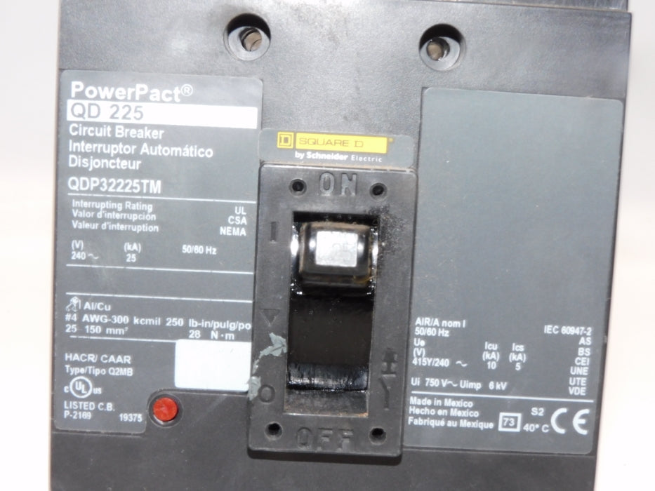SQUARE D QDP32225TM 240V 225A NSNP