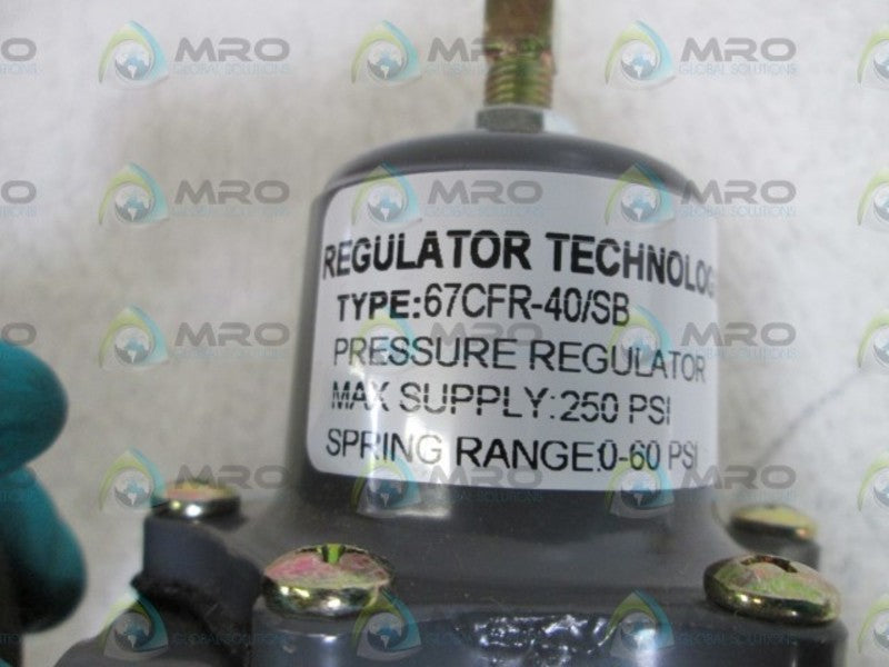 FISHER REGULATOR/GAUGE 67CFR-40/SB 60 PSI *NEW NO BOX*