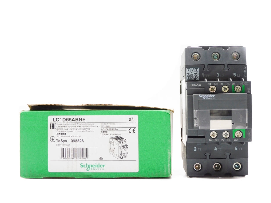 SCHNEIDER ELECTRIC LC1D65ABNE 24-60VAC/DC 80A NSMP