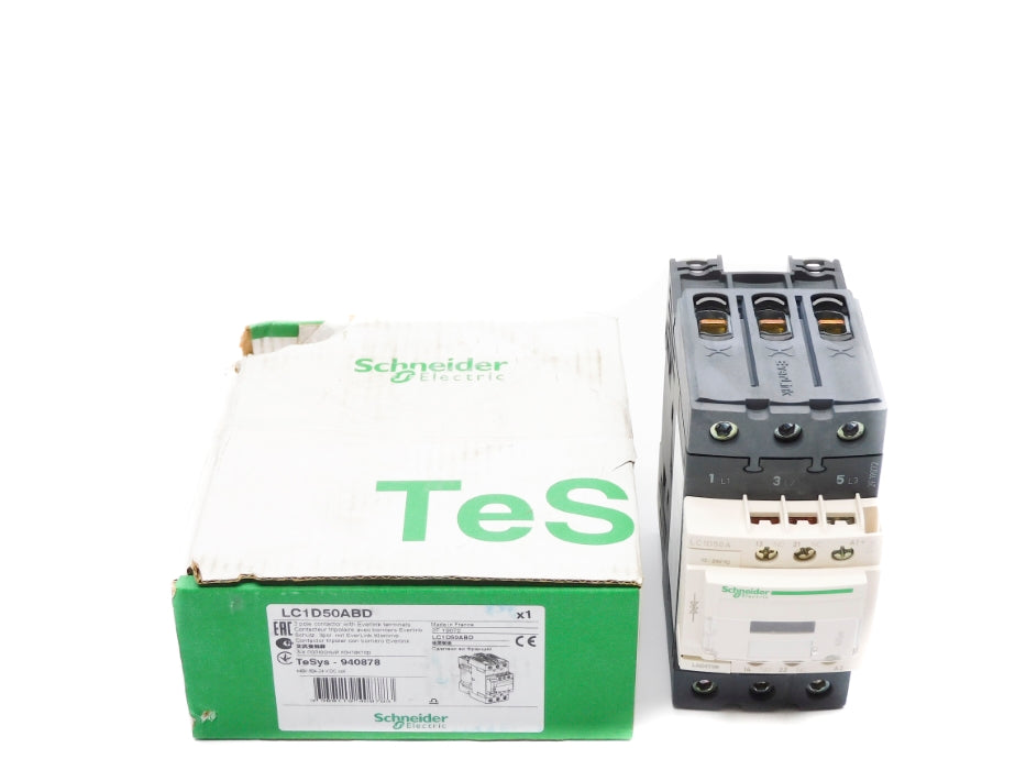 SCHNEIDER ELECTRIC LC1D50ABD 24VDC (AS PICTURED) NSMP