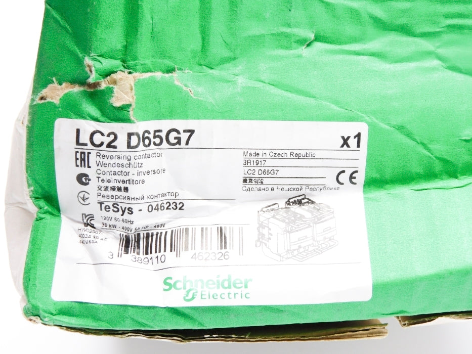 SCHNEIDER ELECTRIC LC2D65G7 120V (AS PICTURED) NSMP