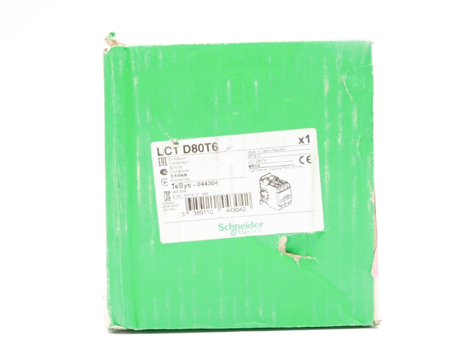 SCHNEIDER ELECTRIC LC1D80T6 480V NSMP
