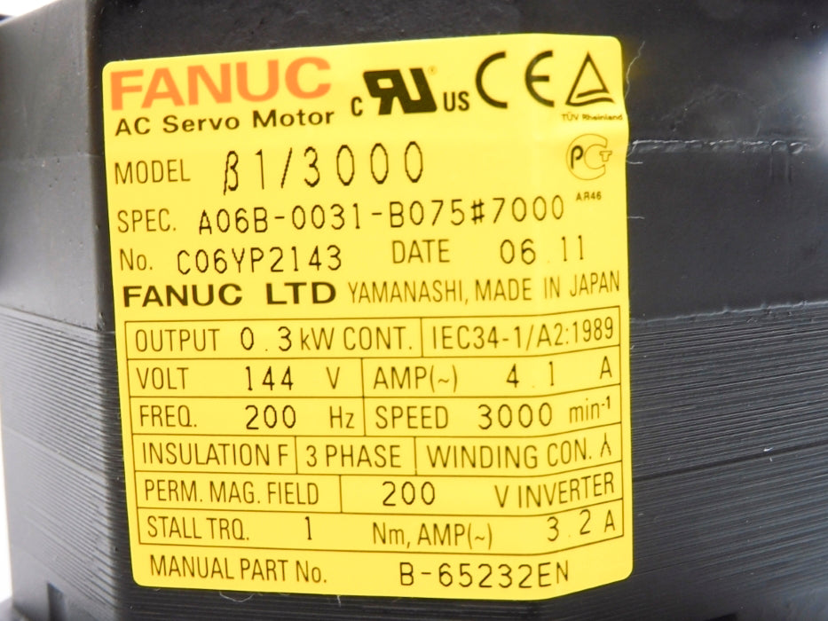 FANUC A06B-0031-B075#7000 NSMP