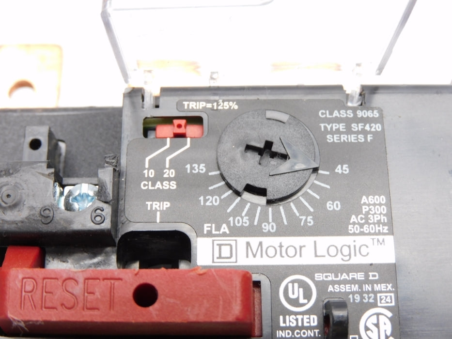SQUARE D 9065SF420 SER. F 45-135A (AS PICTURED) UNMP