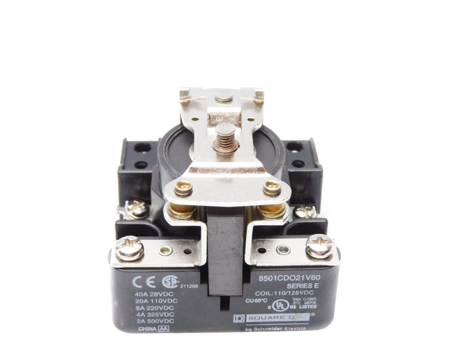 SQUARE D 8501CDO21V60 SER. E 110/125VDC 20A NSNP