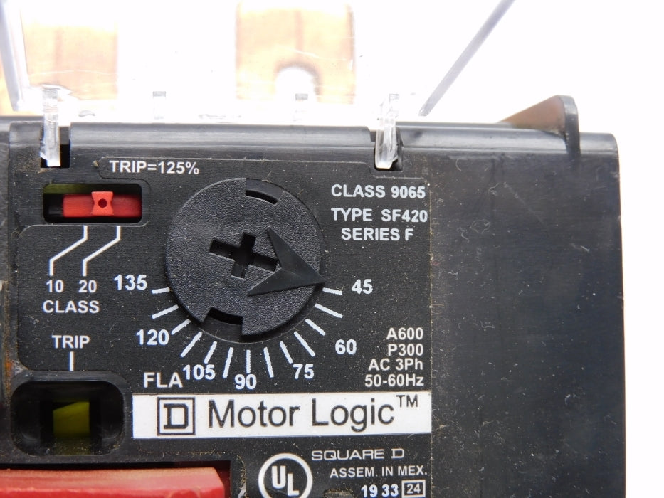 SQUARE D 9065SF420 SER. F 45-135A UNMP