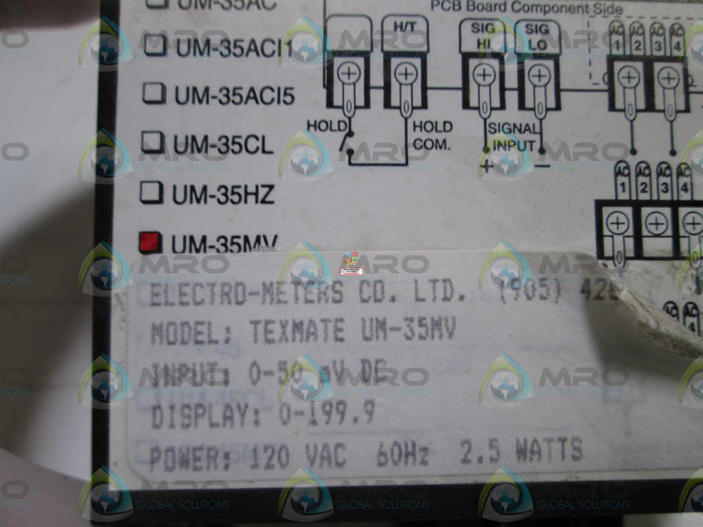 TEXMATE PROGRAMMABLE METER CONTROLLER UM-35V *NEW NO BOX*