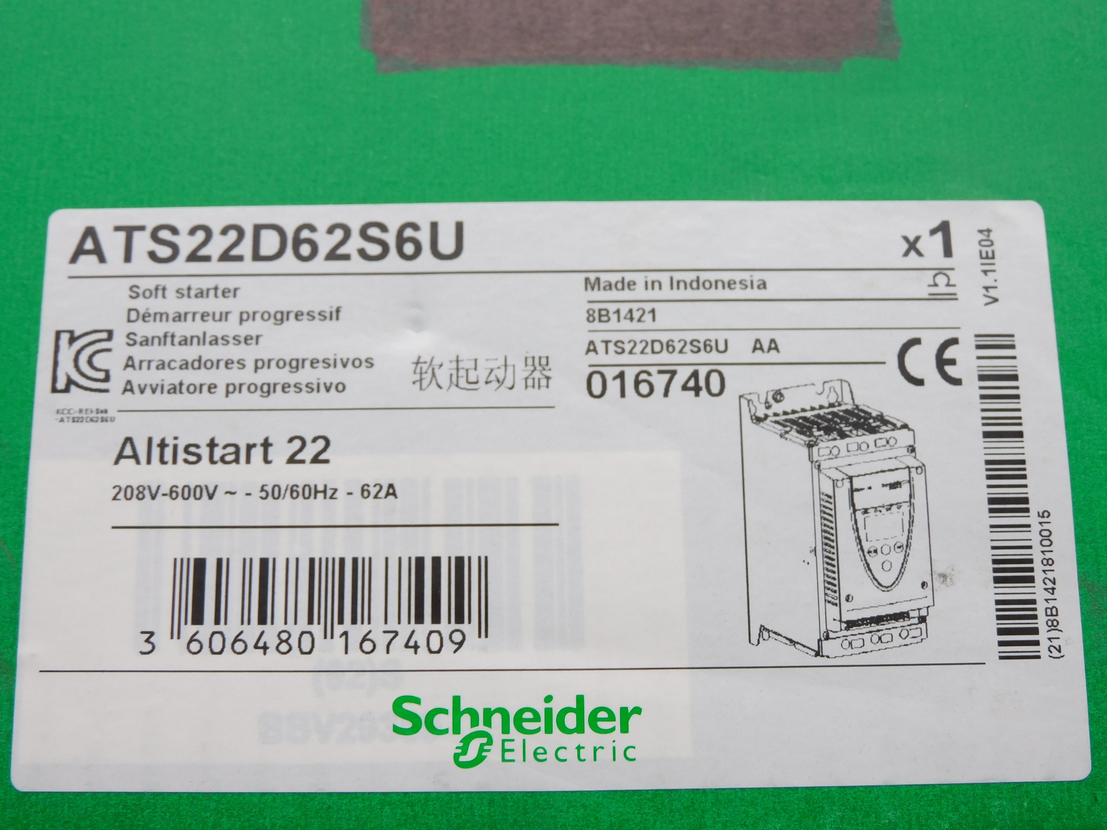 SCHNEIDER ELECTRIC ATS22D62S6U NSMP
