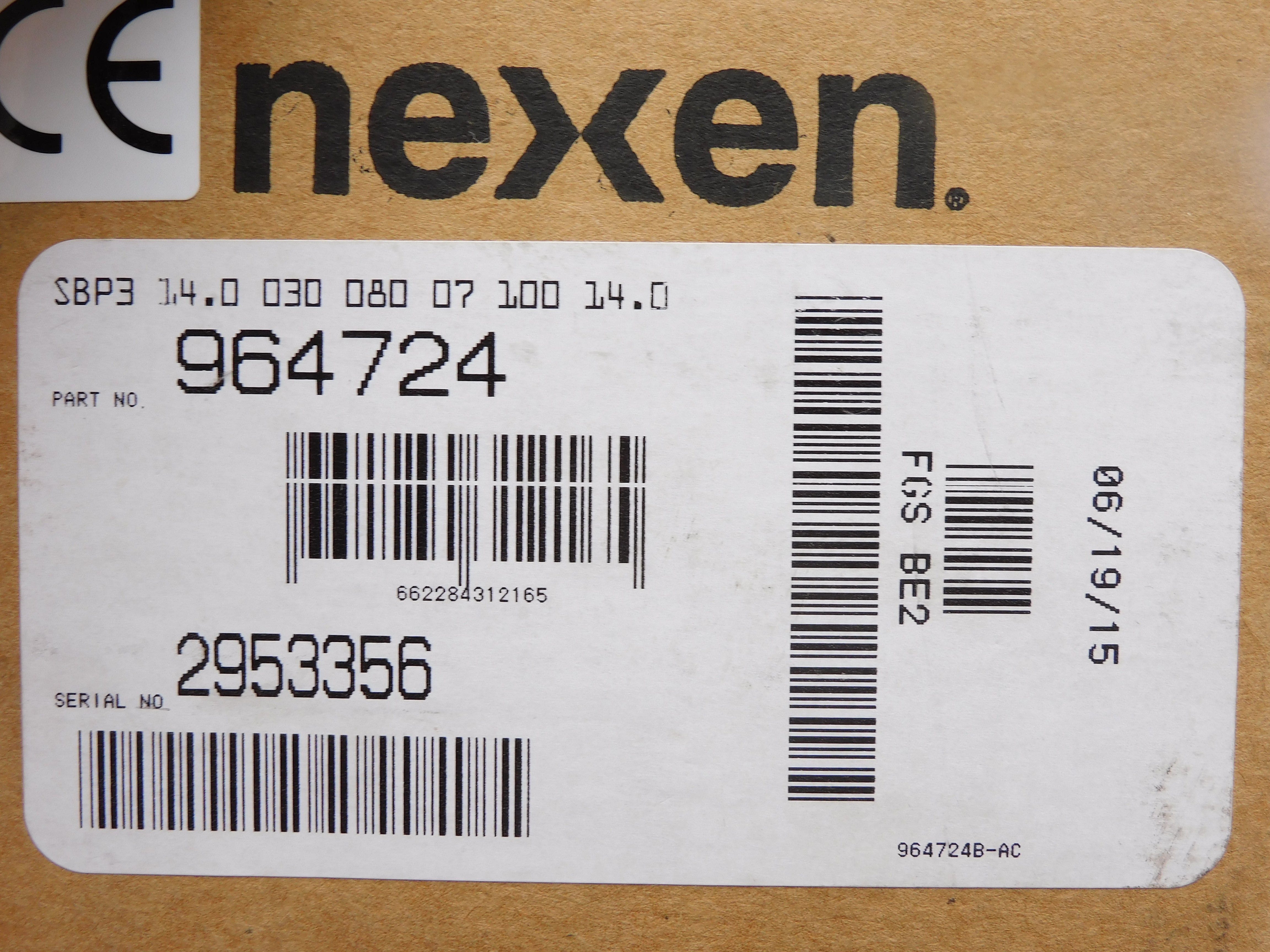 NEXEN SBP3-14.0-030-080-07-100-14.0 964724 NSMP