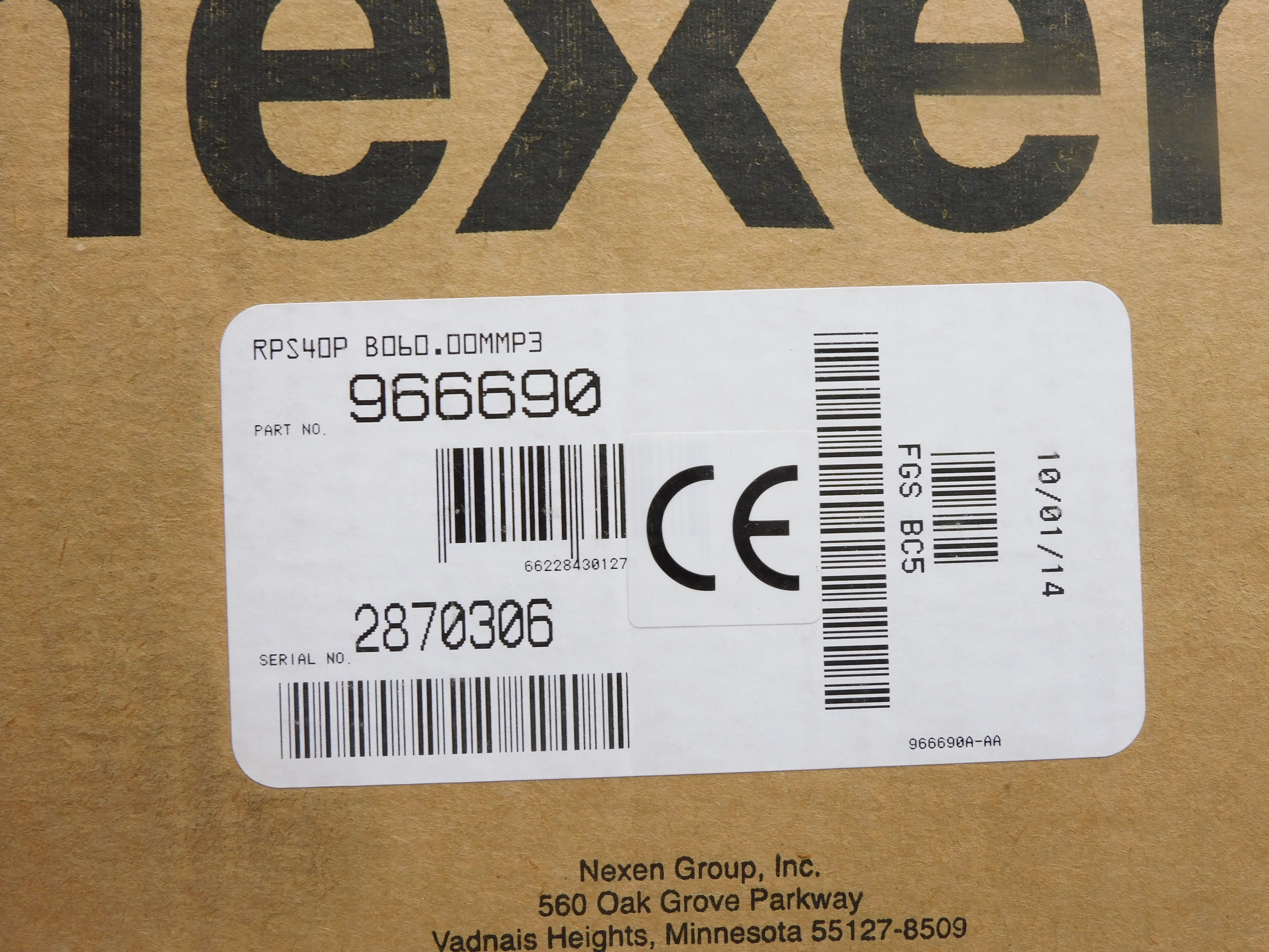 NEXEN RPS40P-B060.00MMP3 966690 NSMP