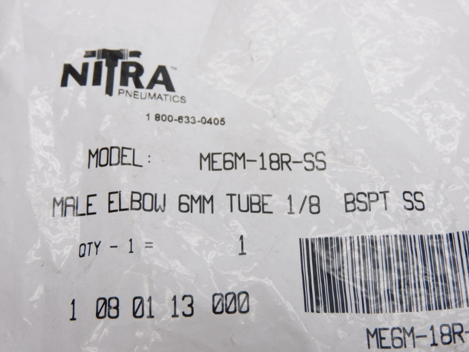 NITRA ME6M-18R-SS NSMP