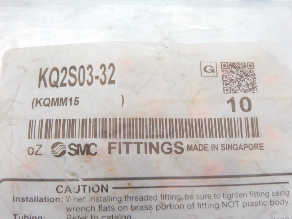 SMC KQ2S03-32 (PKG OF 10) NSMP