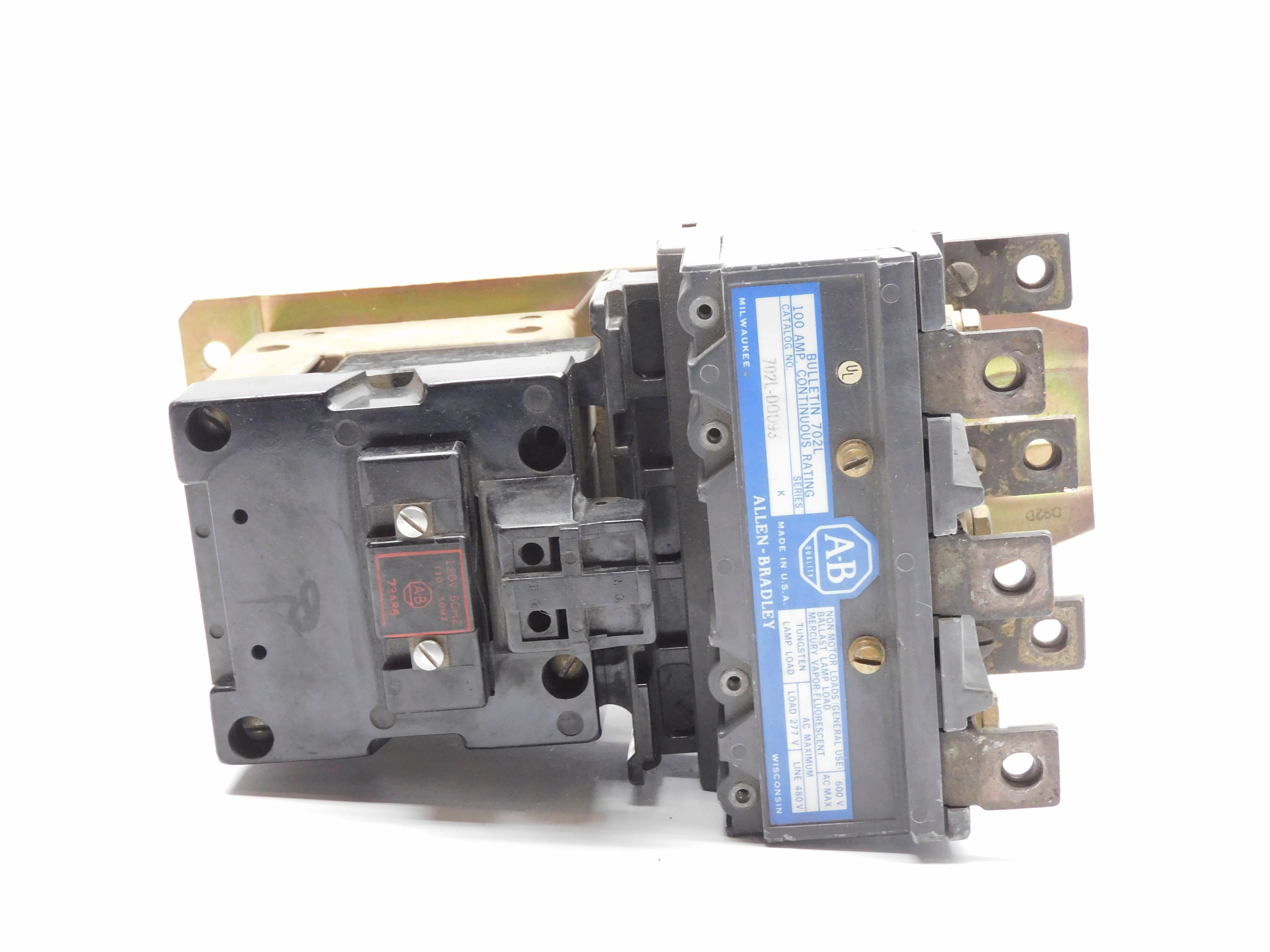 ALLEN BRADLEY 702L-D0D93 SER. K 120/110V UNMP