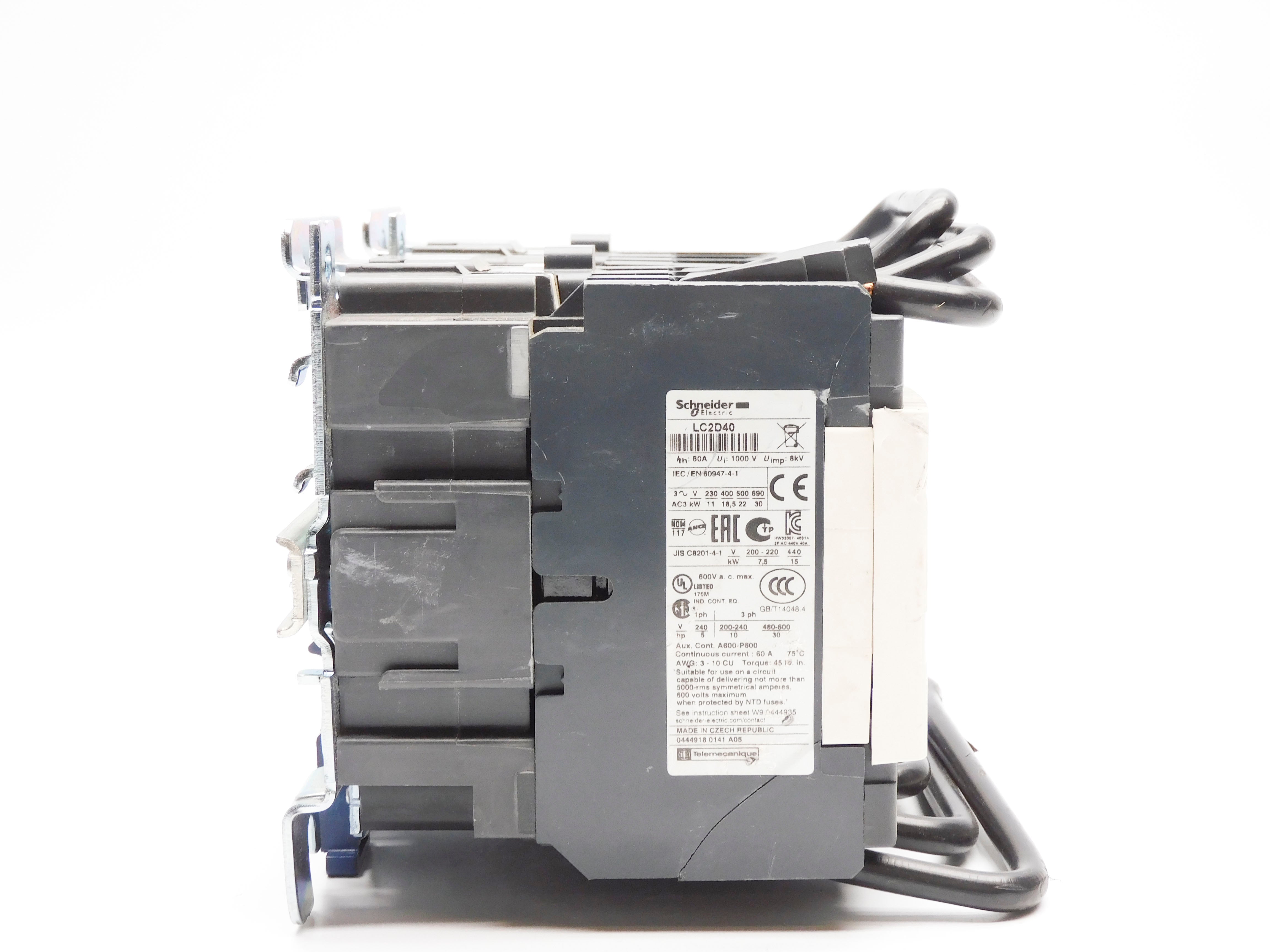 SCHNEIDER ELECTRIC LC2D40G7 120V (AS PICTURED) NSNP