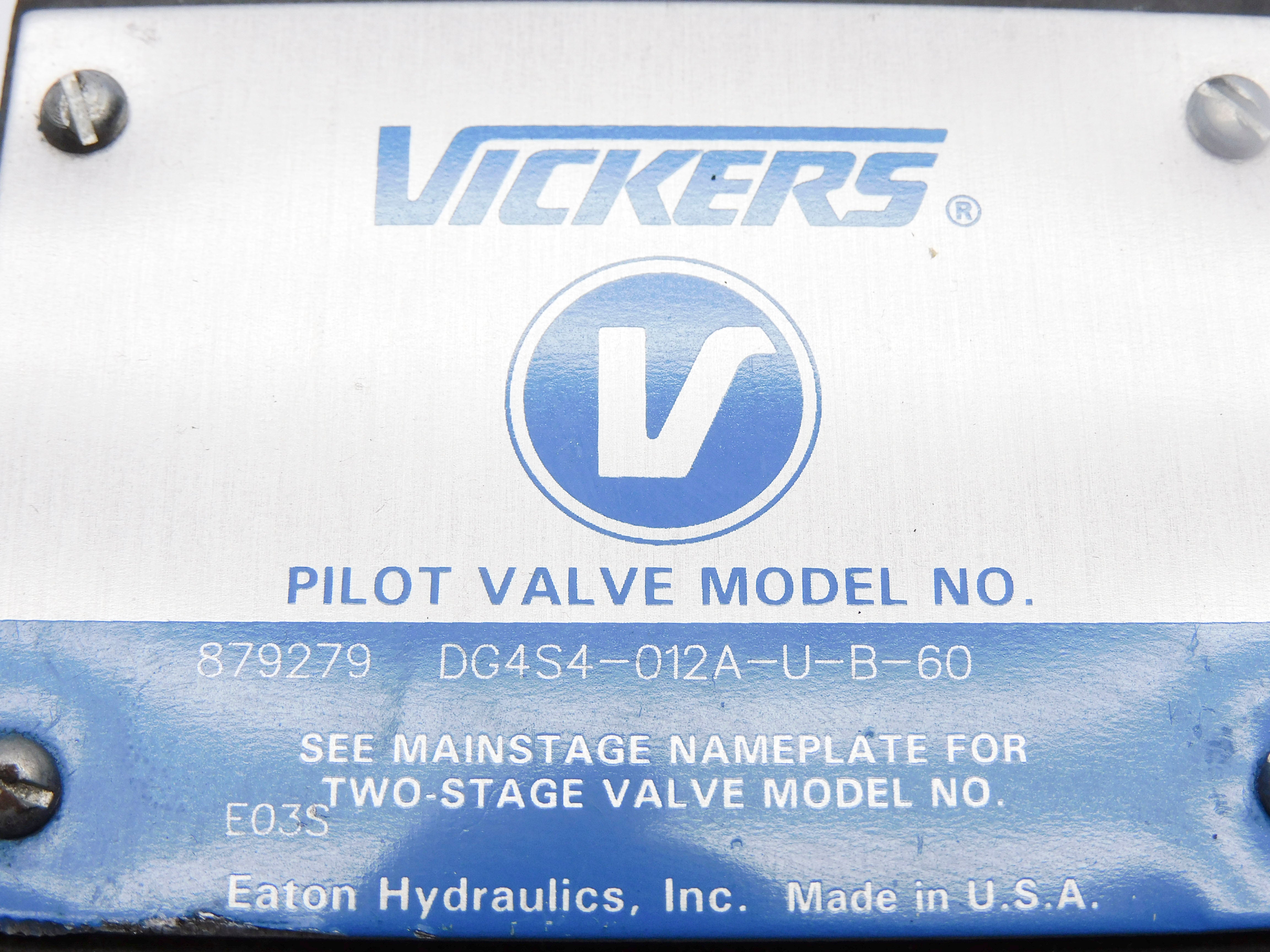VICKERS DG4S4-012A-U-B-60 879279 110/120V NSNP