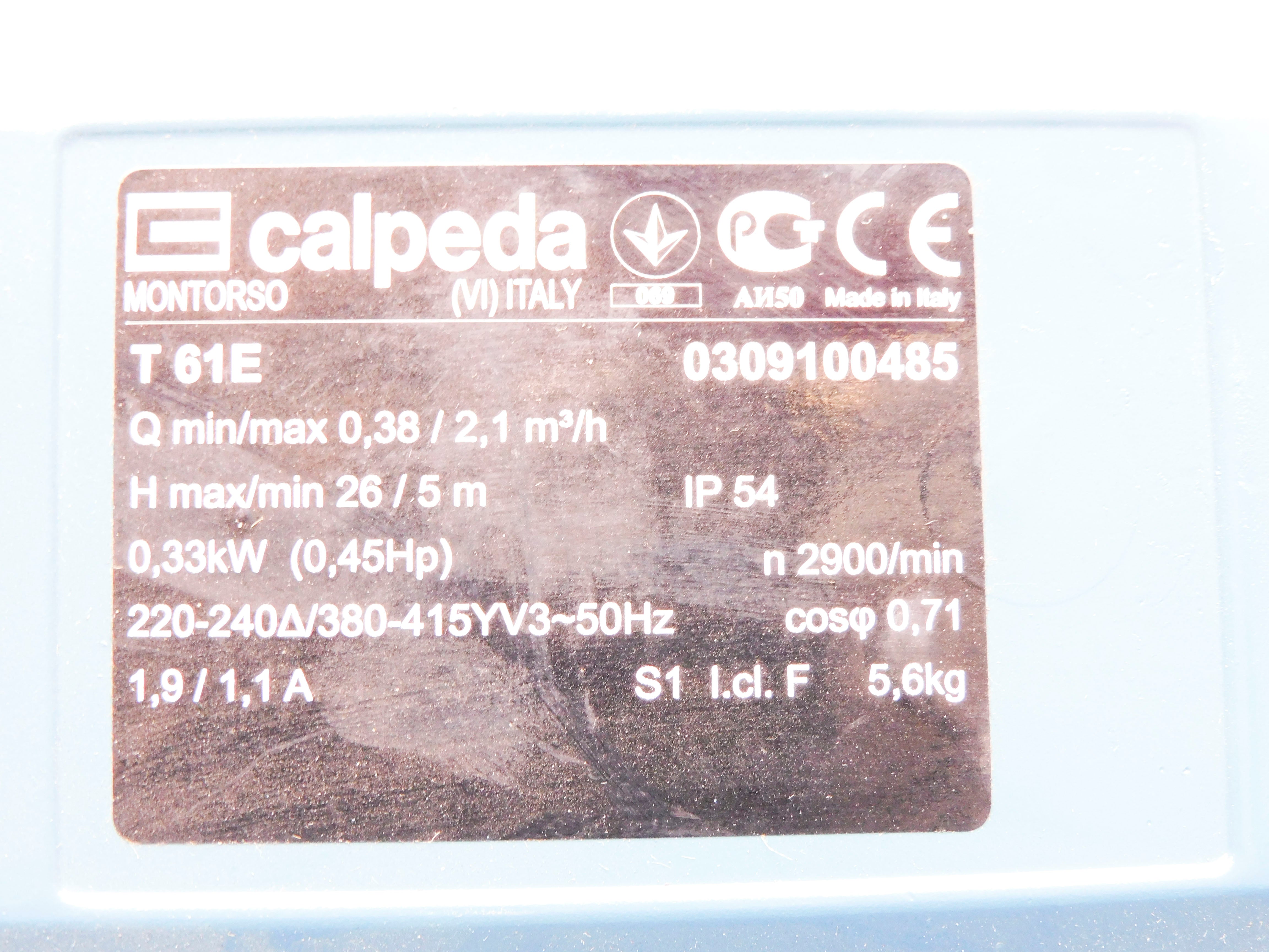 CALPEDA T61E DIS.4.65.780 V.230/400/50-60 NSMP