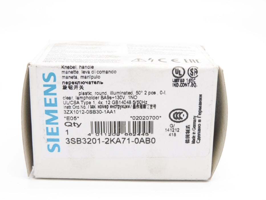 SIEMENS 3SB3201-2KA71-0AB0 NSMP