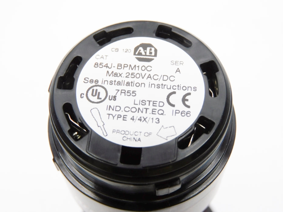 ALLEN BRADLEY 854J-BPM10C SER. A (BR/WH) NSMP