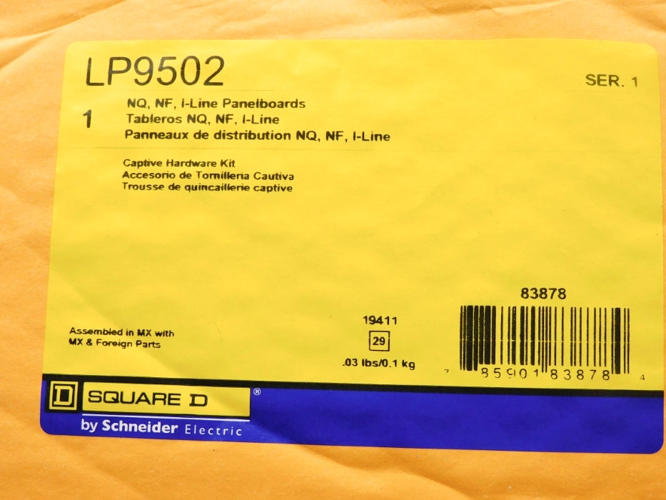 SQUARE D LP9502 SER. 1 NSMP