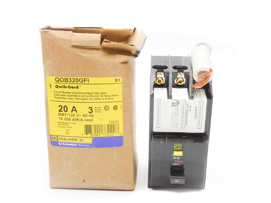SQUARE D QOB320GFI 120V 20A NSMP