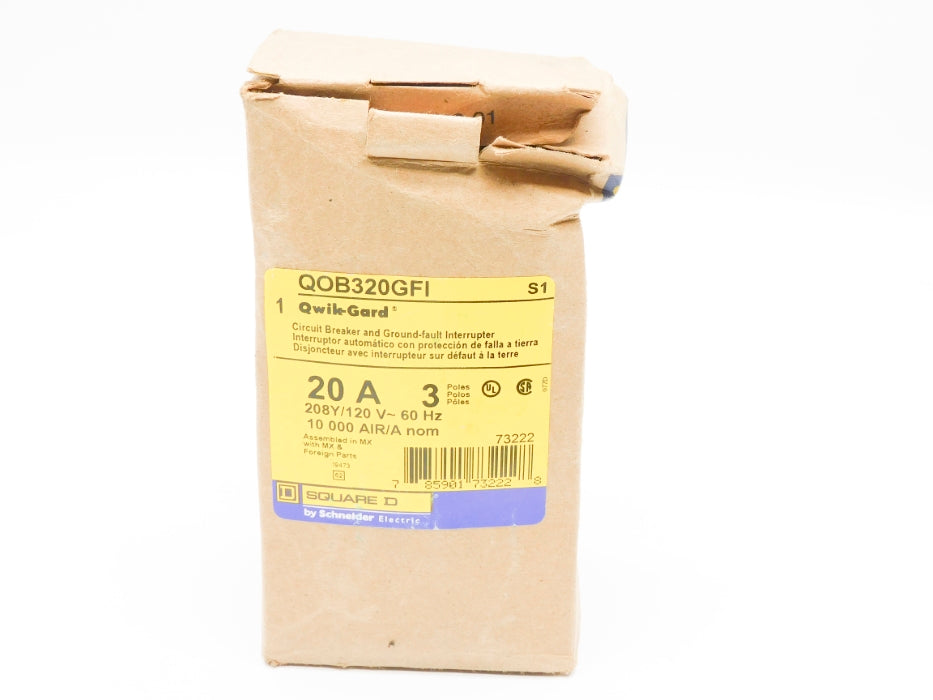 SQUARE D QOB320GFI 120V 20A NSMP