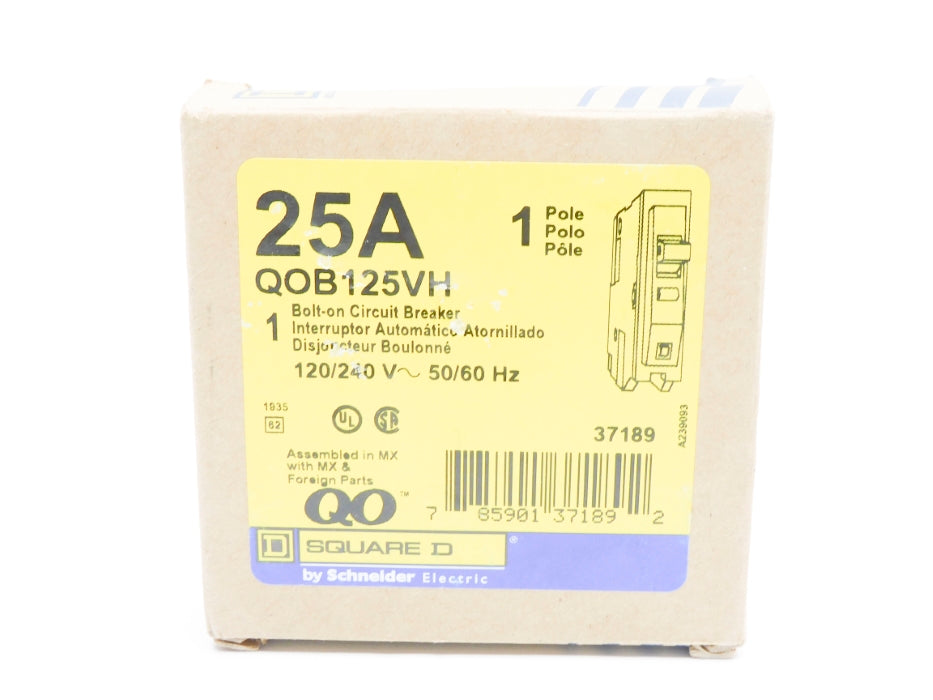 SQUARE D QOB125VH 25A 120/240V NSMP