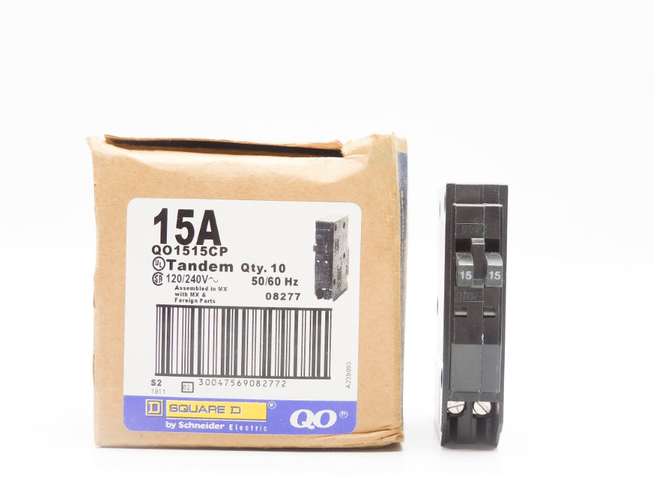 SQUARE D QO1515CP 15A 120/240V (PKG OF 10) NSMP