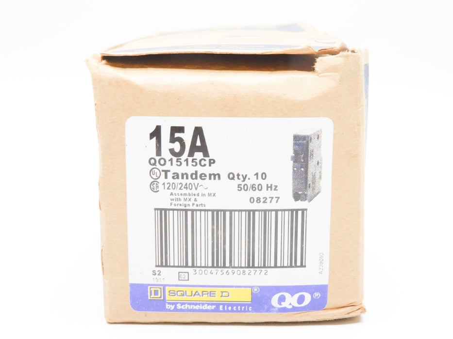 SQUARE D QO1515CP 15A 120/240V (PKG OF 10) NSMP