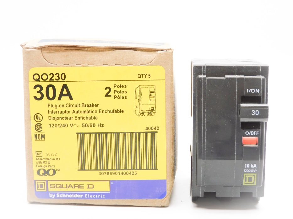 SQUARE D QO230 30A 120/240V (PKG OF 5) NSMP