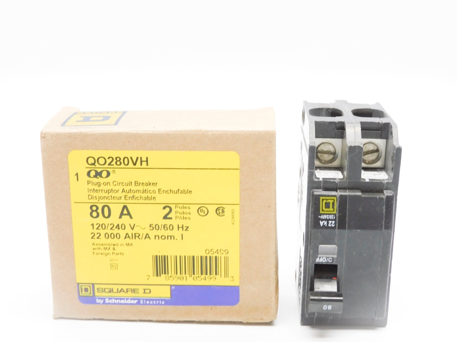 SQUARE D QO280VH 80A 120/240V NSMP