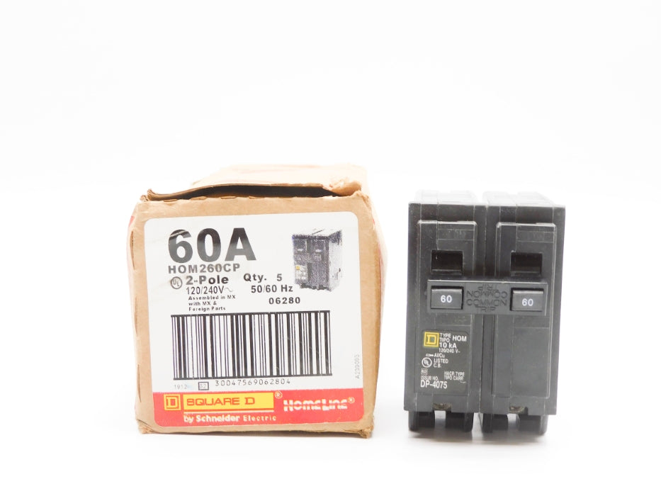 SQUARE D HOM260CP 60A 120/240V (PKG OF 5) NSMP