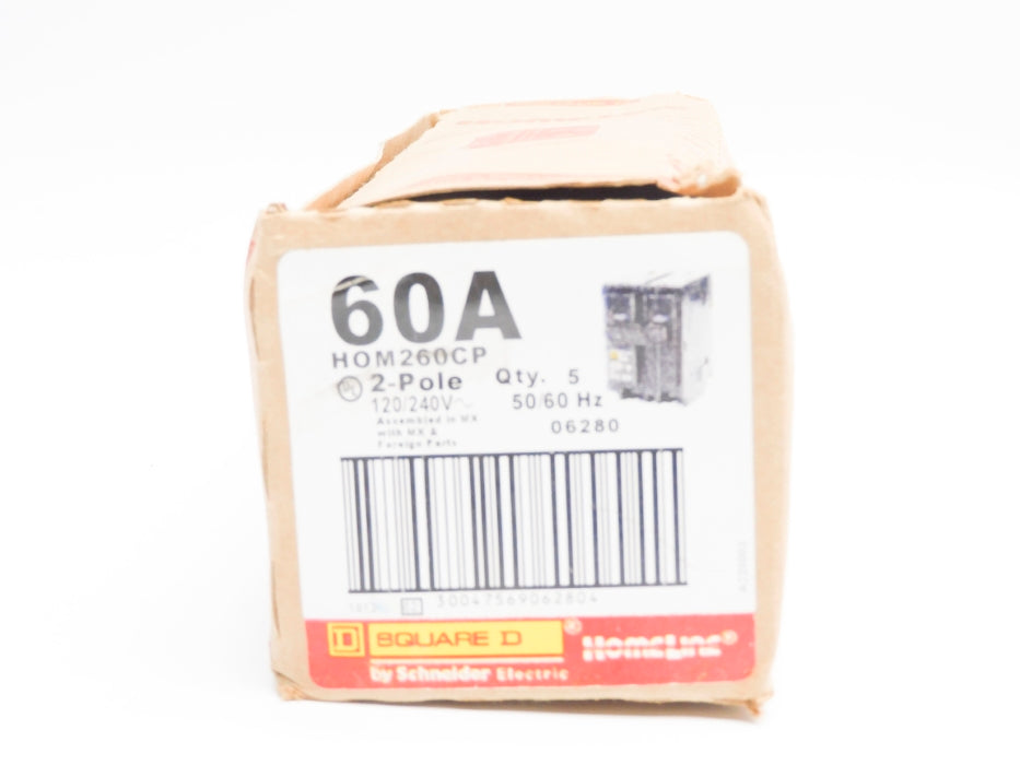 SQUARE D HOM260CP 60A 120/240V (PKG OF 5) NSMP