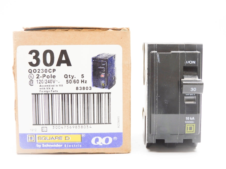 SQUARE D QO230CP 30A 120/240V (PKG OF 5) NSMP