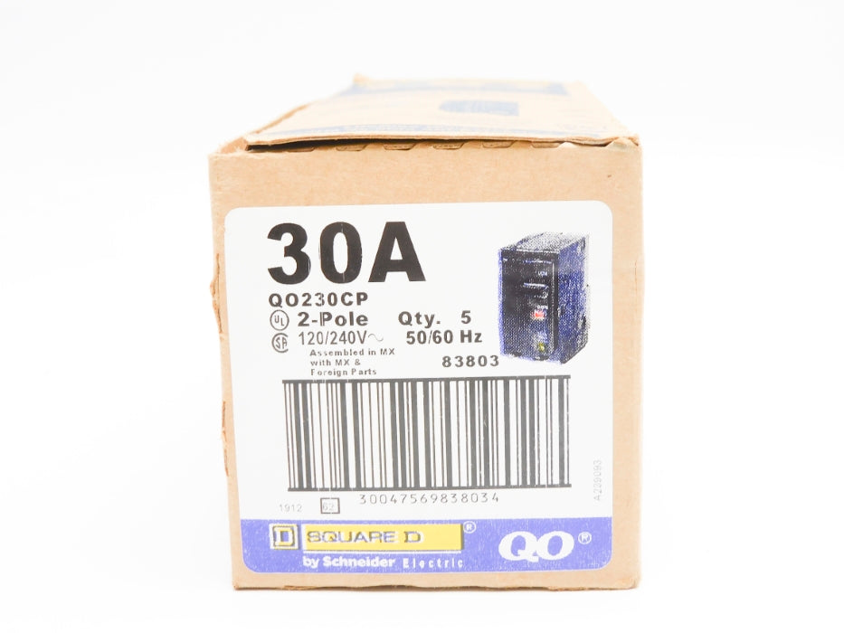 SQUARE D QO230CP 30A 120/240V (PKG OF 5) NSMP