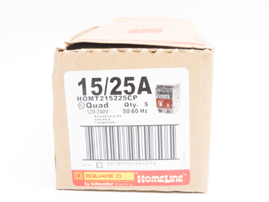 SQUARE D HOMT215225CP 15/25A 120/240V (PKG OF 5) NSMP