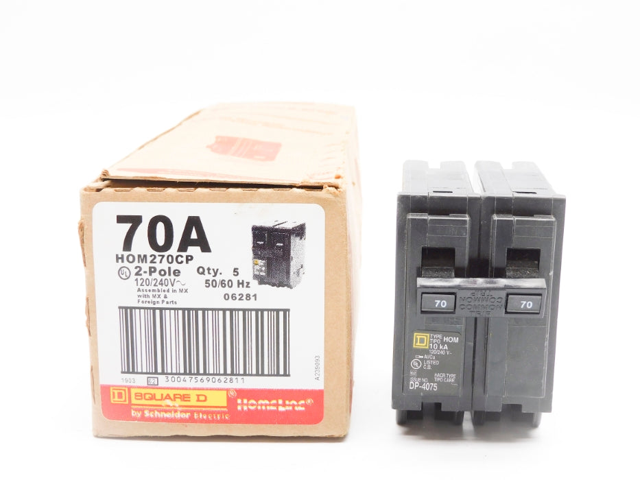 SQUARE D HOM270CP 70A 120/240V (PKG OF 5) NSMP