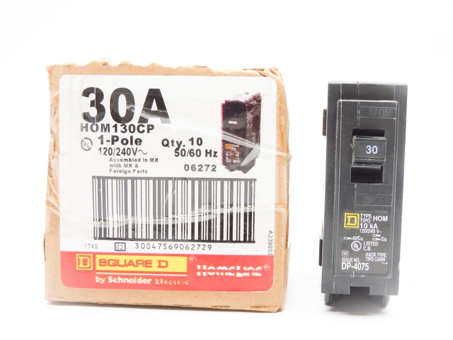 SQUARE D HOM130CP 30A 120/240V (PKG OF 10) NSMP