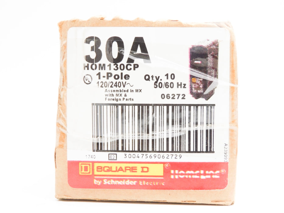 SQUARE D HOM130CP 30A 120/240V (PKG OF 10) NSMP