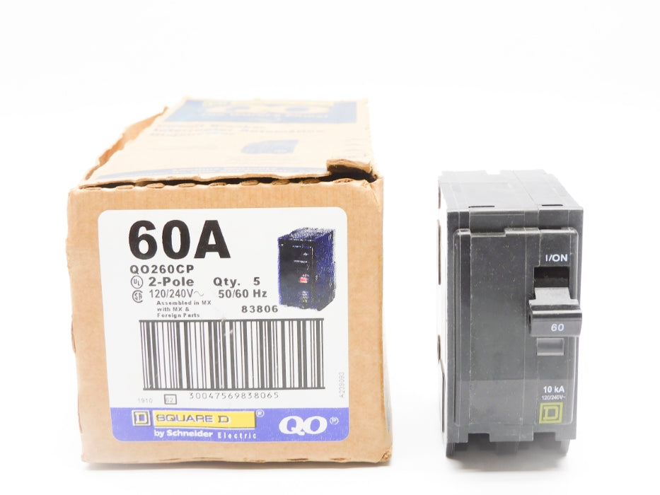 SQUARE D QO260CP 60A 120/240V (PKG OF 5) NSMP