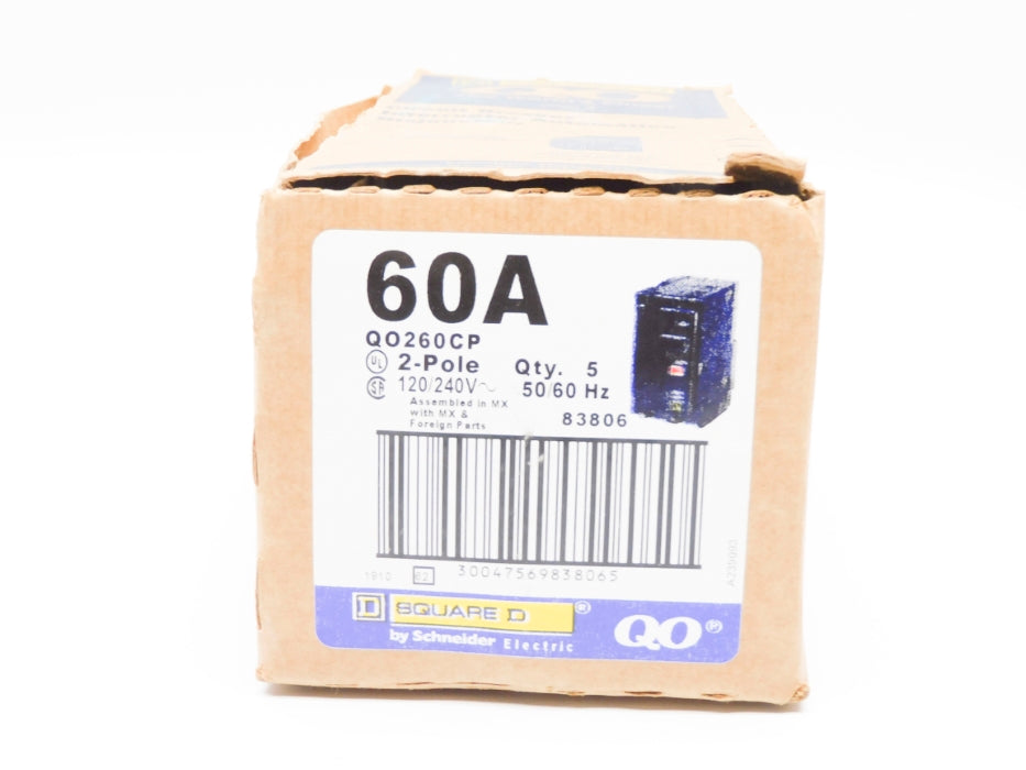 SQUARE D QO260CP 60A 120/240V (PKG OF 5) NSMP