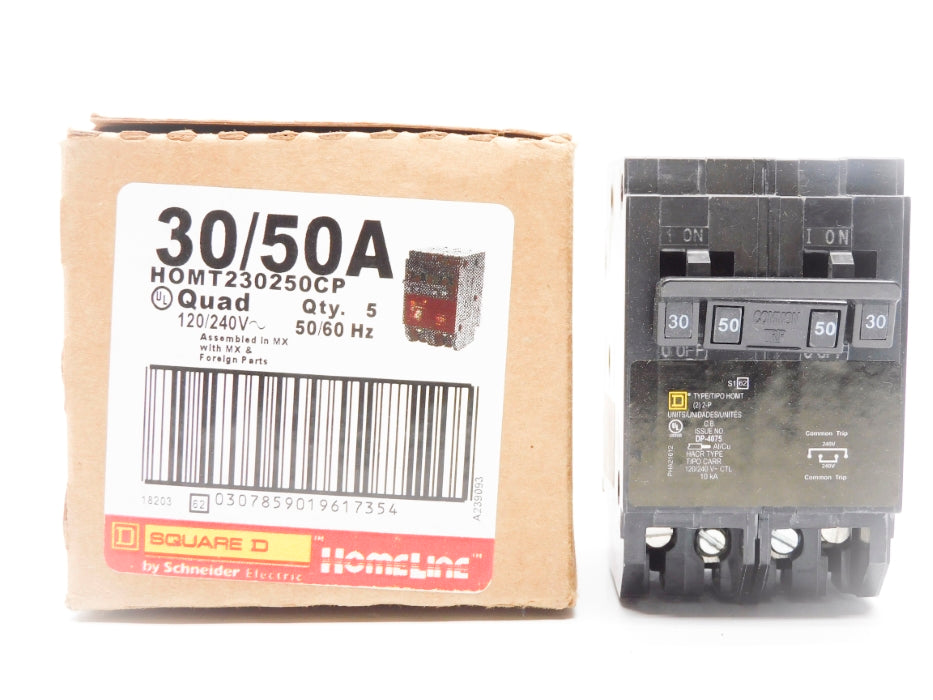 SQUARE D HOMT230250CP 30/50A 120/240V (PKG OF 5) NSMP