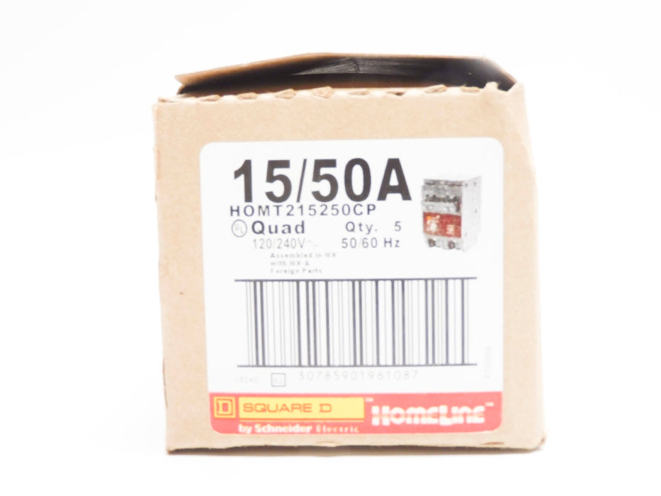 SQUARE D HOMT215250CP 15/50A 120/240V (PKG OF 5) NSMP