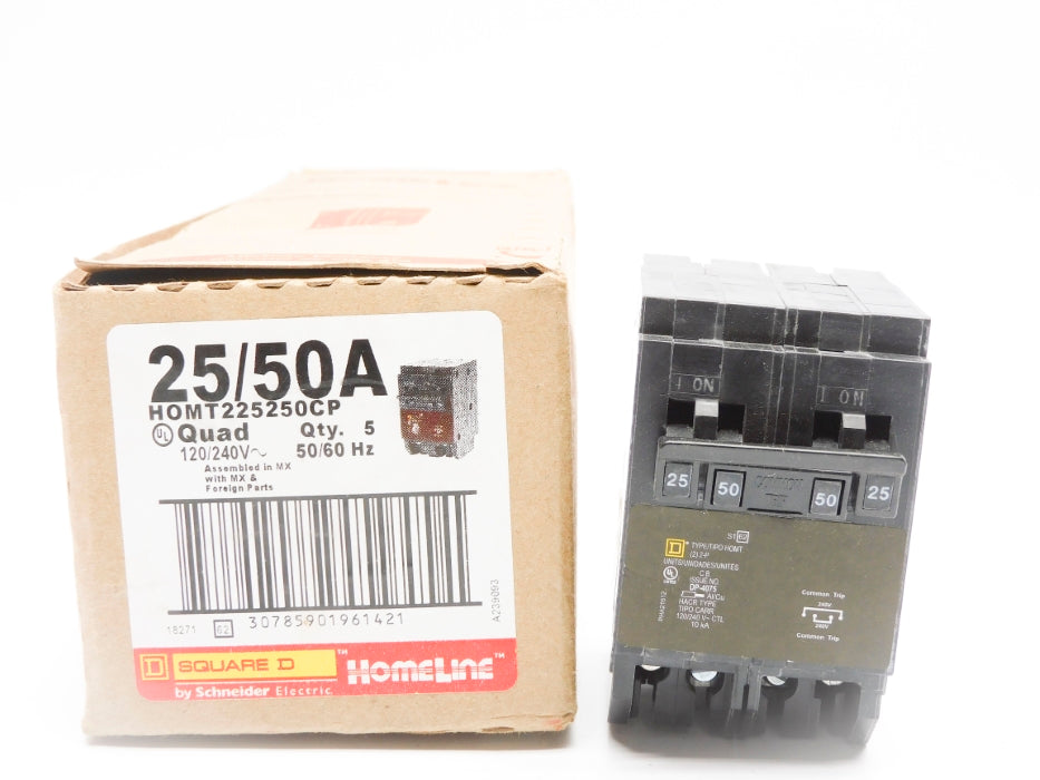 SQUARE D HOMT225250CP 25/50A 120/240V (PKG OF 5) NSMP