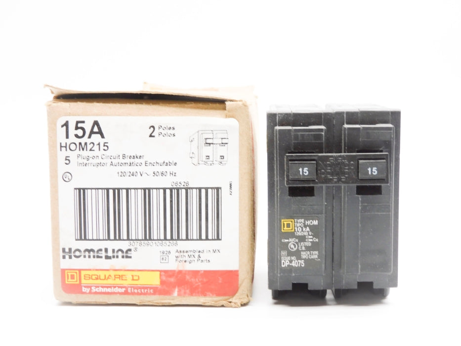 SQUARE D HOM215 15A 120/240V (PKG OF 5) NSMP