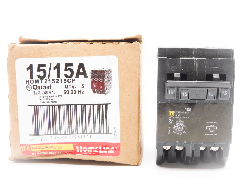 SQUARE D HOMT215215CP 15/15A 120/240V (PKG OF 5) NSMP