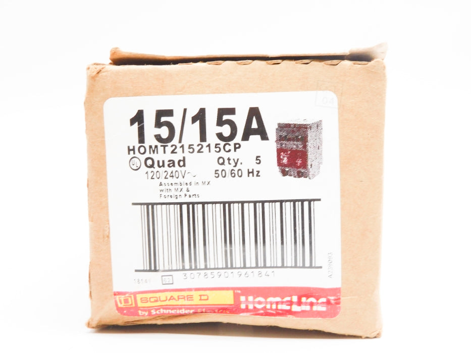 SQUARE D HOMT215215CP 15/15A 120/240V (PKG OF 5) NSMP