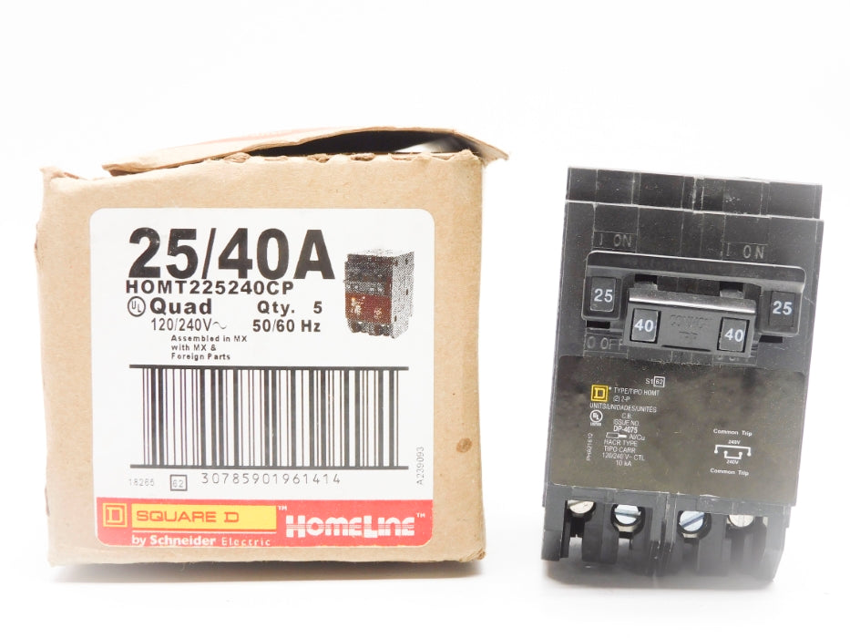 SQUARE D HOMT225240CP 25/40A (PKG OF 5) NSMP