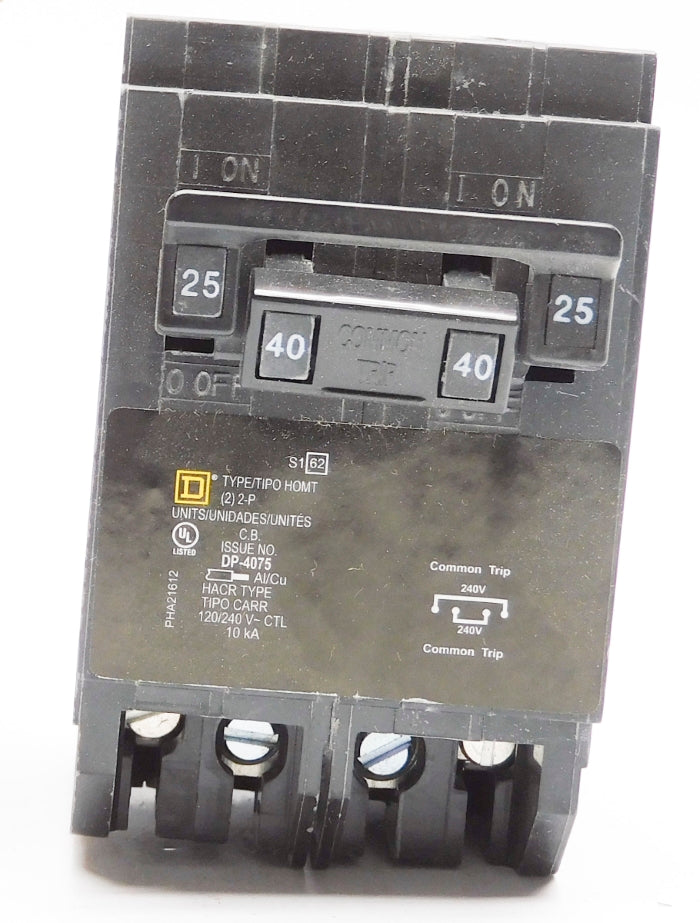 SQUARE D HOMT225240CP 25/40A (PKG OF 5) NSMP