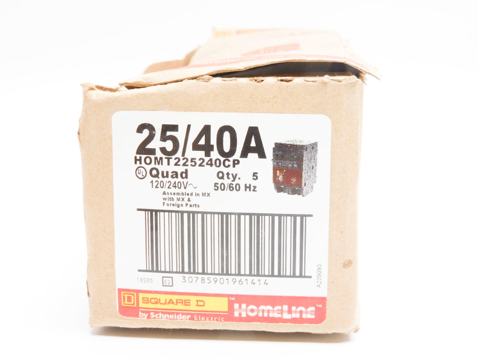 SQUARE D HOMT225240CP 25/40A (PKG OF 5) NSMP